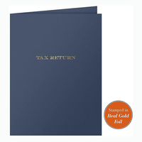Carpeta Profesional para Declaración de Impuestos A4 de 2 Bolsillos, Personalizada con Impresión, para Clientes de CPA, para Entrega de Documentos de Oficina Contable