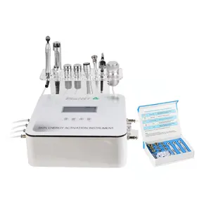 8 In 1 Multifunctional Oxygen Rf Bio Cooling Dermabrasion Mesotherapy Machine Micro Current Facial Skin Machine