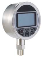 QDB118T : -0,1-1000 MPa 0,5 % FS 3,6 VDC 10 unités d'ingénierie 100 mm Grand affichage LCD intelligent Manomètre numérique