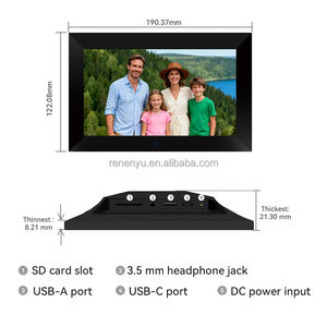Цифровая фоторамка 7 дюймов с Wi-Fi и функцией мгновенной передачи изображений через мобильный телефон, поддержка формата MP4 - Product Image 3