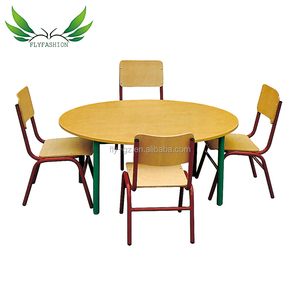 Mesa <span class=keywords><strong>de</strong></span> Juego y Estudio Rectangular <span class=keywords><strong>de</strong></span> Madera para Niños, Moderna, Popular, Económica, en Oferta, para 4 Niños - Product Image 2
