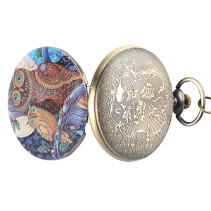 <strong>Old</strong> Style Full Hunter Steampunk Antique Necklace Watch Cartoon Animal Owl Pocket <strong>Clock</strong> With Chain - Product Image 6