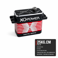 Servomoteur XQ-BLS8125D 25 kg, numérique sans balais, étanche, engrenages en acier inoxydable, boîtier en aluminium CNC, 8,4 V, pour UAV