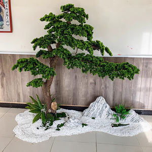 Yeni Çin Tarzı Yapay Çam Ağacı, Büyük Karşılama Çamı, Arhat Çamı, İç Mekan Dekorasyonları, Peyzaj Dekorasyonu ve Yeşil Bitkiler - Product Image 2
