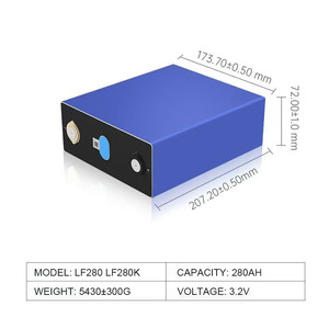 8000 Cycles 3.2v 50ah 280Ah 302ah 304ah 310ah 320ah Lithium Ion <b>Battery</b> Prismatic <b>Cells</b> LF280k 280Ah - Product Image 6