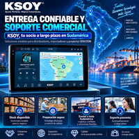 KSOY-Lecteur universel de voiture Android 16, 9 pouces, 10.1 pouces, 3 + 32 Go, GPS, BT, FM, RDS, 4G, LTE, WiFi, 6 DSP, USB, écran tactile, 8 cœurs