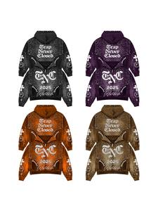 เสื้อฮู้ดดี้โอเวอร์ไซส์ Trap Never Closed 2025 สำหรับผู้ชาย แบบซิป มีฮู้ด สไตล์สตรีทแวร์ พิมพ์ลายแบบ Sublimation ผ้าถักโพลีเอสเตอร์ เหมาะสำหรับใส่ในฤดูใบไม้ร่วง - Product Image 3
