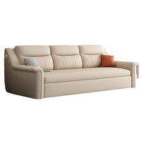 Canapé-lit pliant multifonctionnel en tissu avec cadre métallique, technologie personnalisée, pour petit appartement, salon, rangement télescopique