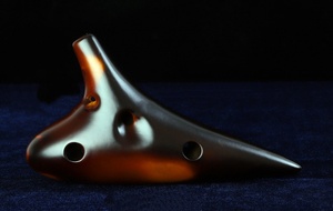 Ocarina de Cerámica de 12 Orificios, Color Ámbar Ahumado, Instrumento de Viento Tradicional para Principiantes, Enseñanza y Actuaciones, Venta al Por Mayor - Product Image 4