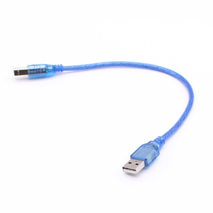 Factory Prices Blue 30cm <strong>USB</strong> <strong>2.0</strong> <strong>Printer</strong> <strong>Cable</strong> Type a Male to Type B Male Dual Shielding High Speed Transparent <strong>Printer</strong> <strong>Cable</strong> - Product Image 4