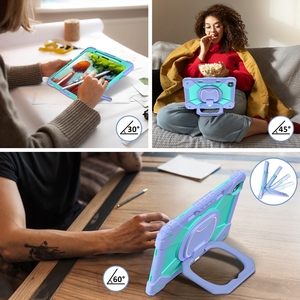 <span class=keywords><strong>Housse</strong></span> de <span class=keywords><strong>protection</strong></span> rigide en silicone antichoc hybride avec anneau de support de béquille pour <span class=keywords><strong>iPad</strong></span> <span class=keywords><strong>Pro</strong></span> 13 11 2024 - Product Image 5