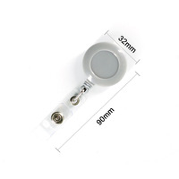 Accessoires pour infirmières : Porte-clés rétractable, clip pour badge, porte-carte d'identité pour enseignant, enrouleurs personnalisés avec logo sérigraphié en plastique
