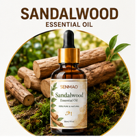 Huile essentielle de bois de santal 100% pure et naturelle, qualité aromathérapie premium pour diffuseur, soin de la peau, massage