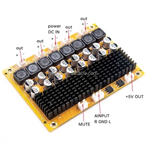 บอร์ดเครื่องขยายเสียงดิจิตอล Gold-A138 TPA3116 ใช้ไฟ DC8-24V กำลังขับ 4 แชนแนล 4 * 50W - Product Image 2