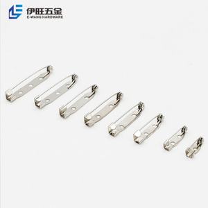 เข็มกลัดนิรภัยโลหะสีนิกเกิลดีไซน์เรียบง่ายจาก YIWANG สำหรับติดป้าย - Product Image 2