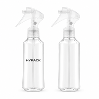 Bouteille pulvérisateur transparente en PET de 200 ml personnalisée pour nettoyant de cuisine, soin des plantes, brumisateur, emballage pour nettoyage domestique