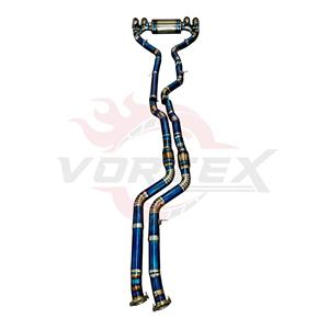 ท่อไอเสีย Vortex Titanium Blue Catback สำหรับ BMW M3 F80 M4 F82 3.0T S55 พร้อมกระบอกกลางแบบ Quad และปลายท่อสีน้ำเงิน รุ่น Mod Pipeline Line Setup U - Product Image 2
