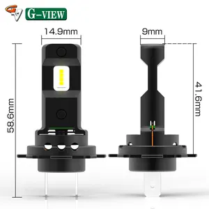 Gview Fabriek Gmx H18 Led H7 8000LM H1 H8 H11 Led Atuo Lamp Voor Auto Koplamp Lamp HB3 HB4 9005 9006 Turbo Led Lampen 12V Led H7