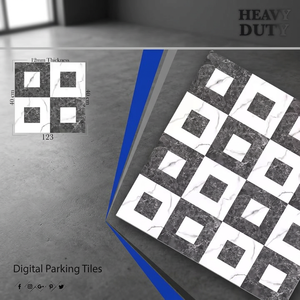 Carreaux de sol en porcelaine robustes de 40x40 cm au design asiatique pour parkings extérieurs, hôtels et hôpitaux - Product Image 2