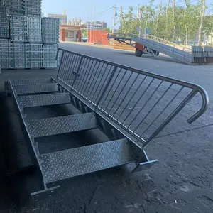 Venta caliente galvanizado al aire libre escalera de acero plataforma de escalera de metal