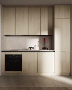 Armoires de cuisine en acier inoxydable sur mesure, ensemble d'armoires de cuisine modulaires modernes avec réfrigérateur, évier, meubles de rangement - Product Image 2
