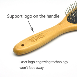 Baoli OEM <span class=keywords><strong>Brosse</strong></span> à picots en bambou professionnelle 60x220mm pour le toilettage des chiens et des chats Réduit efficacement la perte de poils <span class=keywords><strong>Brosse</strong></span> pour <span class=keywords><strong>sous</strong></span>-<span class=keywords><strong>poil</strong></span> <span class=keywords><strong>Brosse</strong></span> pour animaux de compagnie - Product Image 2