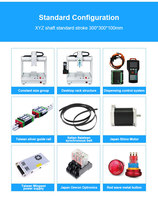 Robot de soudage à adhésif thermofusible entièrement automatique haute vitesse avec écran LCD, moteur, boîte de vitesses et pompe 3 axes PLC 1