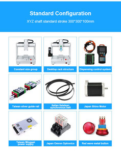高速全自動ホットメルト接着剤ディスペンサー機械溶接ロボット液晶画面コア部品ベアリングモーター付き - Product Image 5