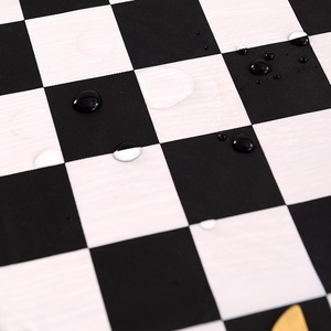 Racing xe màu đen và trắng rô dùng một lần PEVA Khăn trải bàn Nguồn cung cấp bên sinh nhật đảng trang trí bảng Bìa bàn vải - Product Image 4