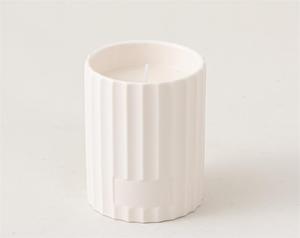 Frascos de Cerámica Blancos de Lujo Personalizados de Alta Calidad, Recipientes Cilíndricos Vacíos para Velas Aromáticas, para Decoración del Hogar - Product Image 5