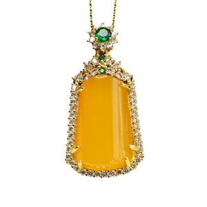 2026 Canary Stone Pendant Agate <strong>Lucky</strong> <strong>Jewelry</strong> Ornament Factory Wholesale Live Delivery S2102403 - Product Image 4