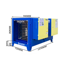 Filtre électrostatique pour éliminer la fumée de torréfacteur de café (5 kg), purificateur efficace de fumée d'huile à 98 % de purification, unité écologique industrielle 3500 CFM
