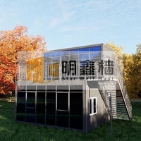 Maison/Villa Modulaire de Luxe en Conteneur, Appartement, Cabane, Hôtel, Complexe Hôtelier, Parc de Vacances, Éco-Tourisme, Design Européen 20 pieds, Garantie 3 ans