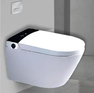 Toilette personalizado lavatório automático vaso sanitário inteligente wc p-armadilha parede pendurado cera vaso sanitário de uma peça