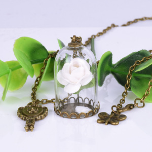 Collar con Colgante de Espejo <span class=keywords><strong>y</strong></span> Rosa Encantada en Terrario de <span class=keywords><strong>La</strong></span> <span class=keywords><strong>Bella</strong></span> <span class=keywords><strong>y</strong></span> <span class=keywords><strong>la</strong></span> <span class=keywords><strong>Bestia</strong></span> - Product Image 3