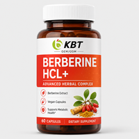 Prix d'usine, service complet, suppléments de berbérine, formule personnalisée, capsules de berbérine HCl, complément alimentaire à base de berbérine