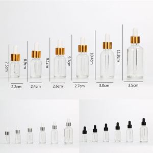 ZGBROTHERS Botella de Vidrio Transparente con Gotero para Suero y Aceite Capilar de 5ml, 10ml, 15ml, 30ml, 50ml, 100ml, con Serigrafía - Product Image 2