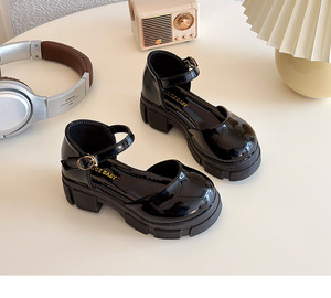 Zapatos de Princesa para Niñas, Blancos y Negros, con Suela Gruesa, Sandalias para Niñas - Product Image 3