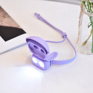 Lampe <span class=keywords><strong>frontale</strong></span> LED rechargeable en silicone en forme de lapin pour enfants, cadeau mignon et créatif, idéale en cas d'urgence - Product Image 6