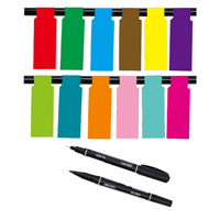 Étiquettes autocollantes A4 en vinyle coloré, imperméables et durables, 12 couleurs, type P, pour câbles réseau, inscriptibles, adhésives, pour bijoux