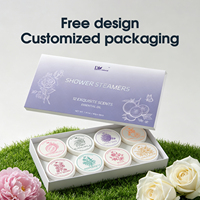 Tablette de douche effervescente à marque privée, 100% ingrédients naturels, coffret cadeau de spa relaxant pour la maison