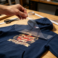 Étiquettes thermocollantes carrées/rectangulaires personnalisées de haute qualité, écologiques, découpées au laser et imprimées, pour t-shirts et vêtements