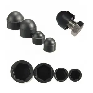 M6 Bolt Protection Black Decorative Nylon/Plastic Domed Nut Protection Cover/ Cap Factory Direct Product Low Price