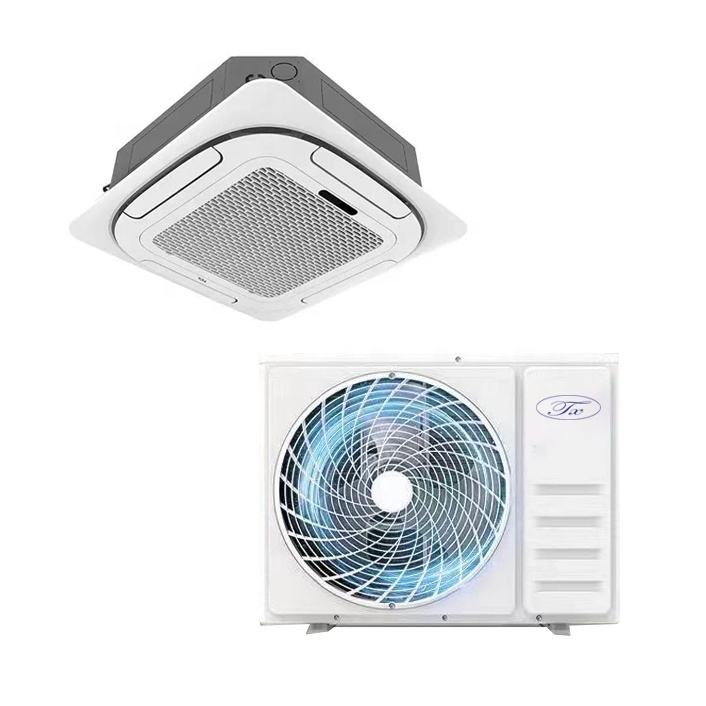 50Hz T3 Heat Pump Cassette Air Conditioner 58000 BTU Cooling Heating ...