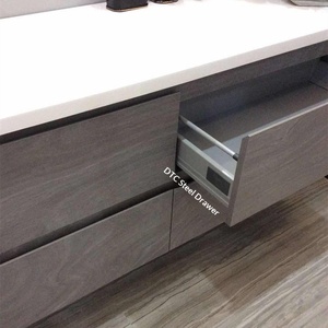 Meuble de salle de bain intelligent en chêne avec lavabo mural design nordique, combinaison lavabo pour se laver les mains et le visage, export - Product Image 5