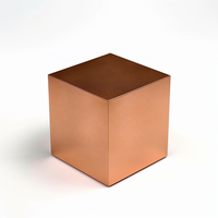 Cube en cuivre pur à 99,95 % de taille personnalisée - 145,9 g, usiné CNC de haute qualité pour la collection et la présentation d'éléments