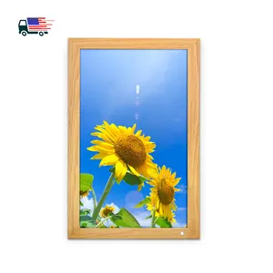 Picture Frames Wall Hanging Wifi Digital Photo Frame 21.5 Inch With Mat For Wall Gallery Home Decor