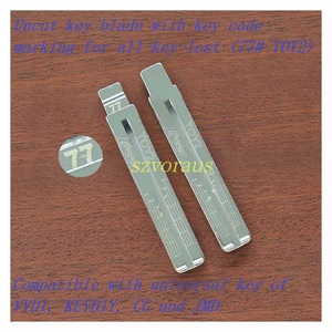 Lame de clé non taillée Szvoraus avec marquage du code de clé pour toutes les situations de perte de clé (<span class=keywords><strong>77</strong></span>) #   TOY2) - Product Image 2