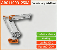 Robot de Paletización de Servicio Pesado de 4 Ejes ARS1100B-250A para Despaletización y Manipulación, Capacidad de Carga 100 kg, Alcance del Brazo 250 cm