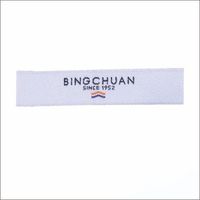 Etiquetas de tecido para roupa, etiqueta personalizada de roupas com ouro brilhante, lavável, cor prata, para costura, 1000 peças